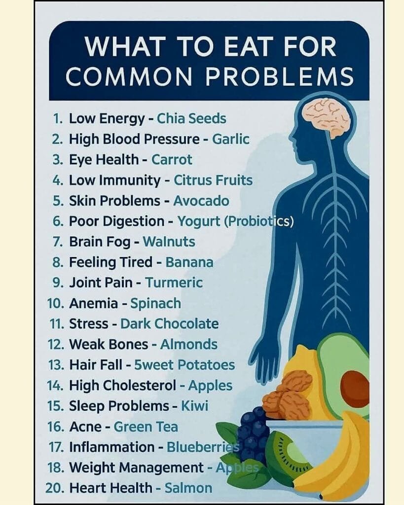What to Eat for Common Health Problems