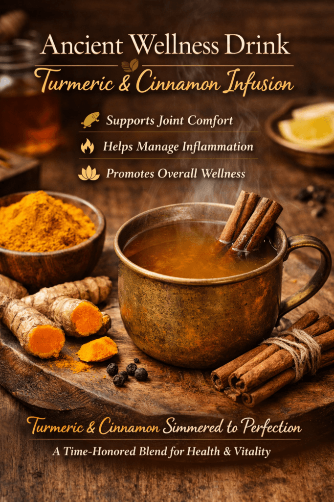 Ancient Wellness Drink: Turmeric & Cinnamon Infusion