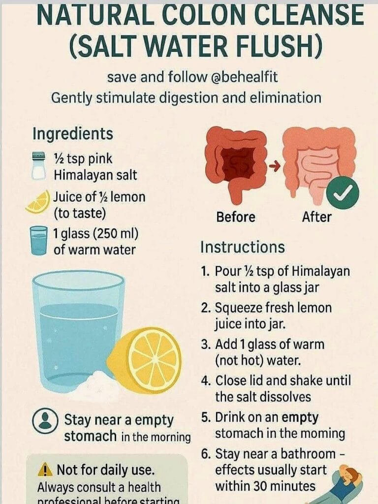 Natural Colon Cleanse (Salt Water Flush) 1 Natural Colon Cleanse (Salt Water Flush)