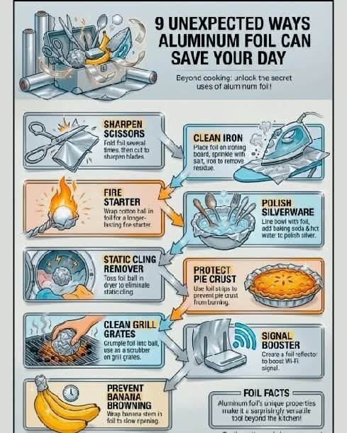 9 Unexpected Ways Aluminum Foil Can Save Your Day 1 9 Unexpected Ways Aluminum Foil Can Save Your Day