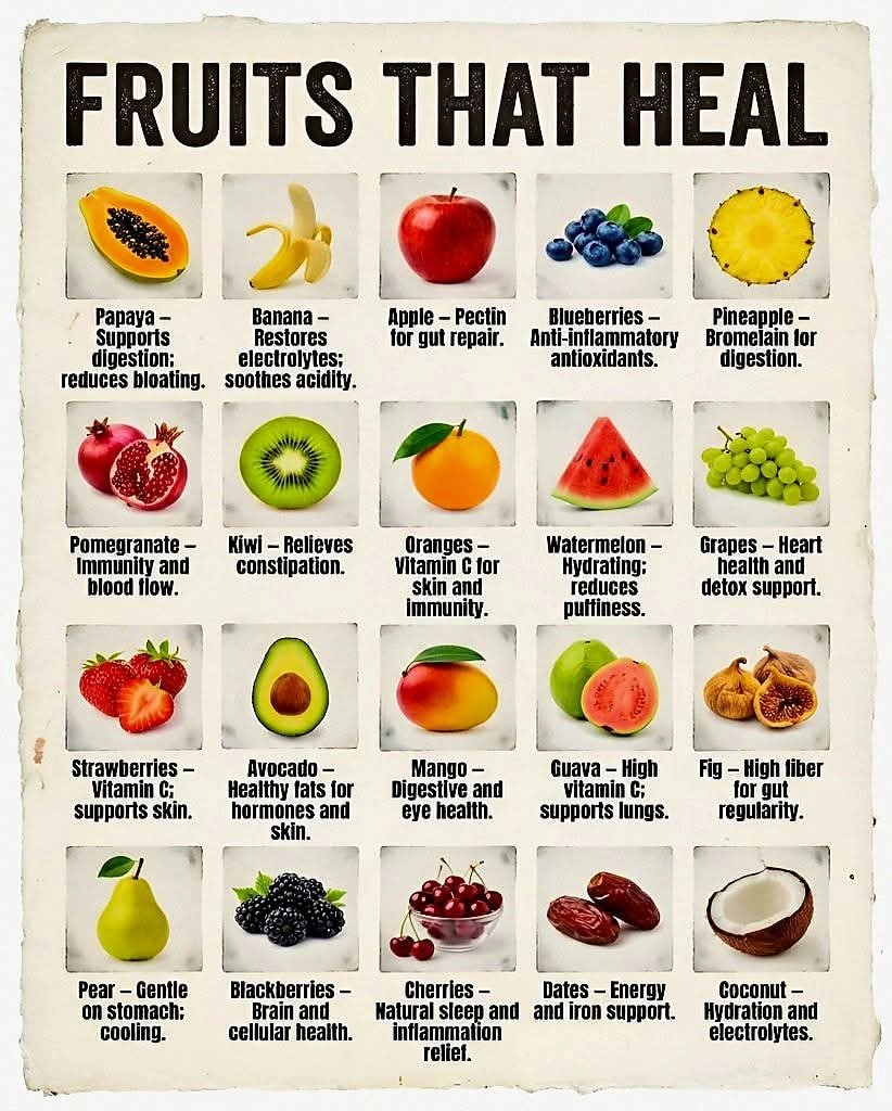 Fruits That Heal: A Complete Guide to Their Health Benefits