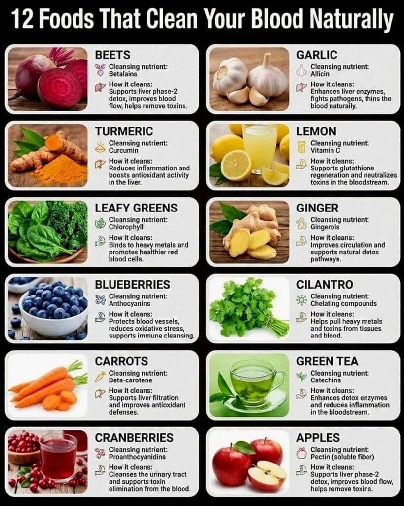 12 Foods That Help Clean and Support Your Blood Naturally