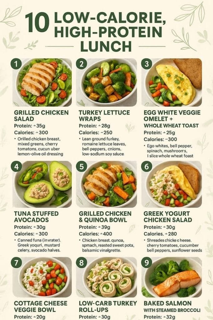 10 Low-Calorie, High-Protein Lunch Ideas for Weight Loss & Energy