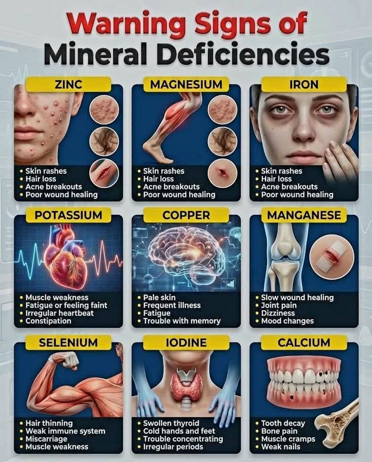 Warning Signs of Mineral Deficiencies