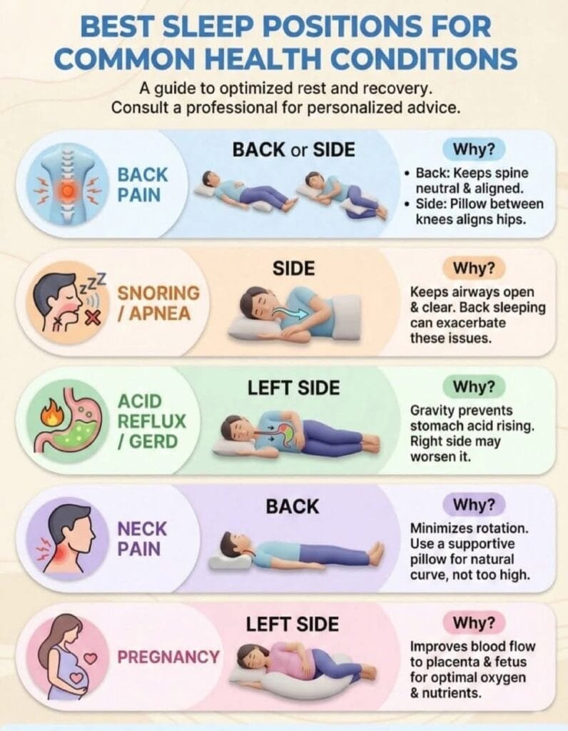 Best Sleep Positions for Common Health Conditions (Backed by Experts)