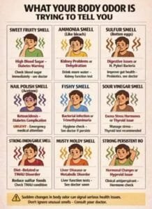 What your body odour is trying to tell you