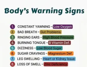 Body's warning signs. 2 Body warning signs