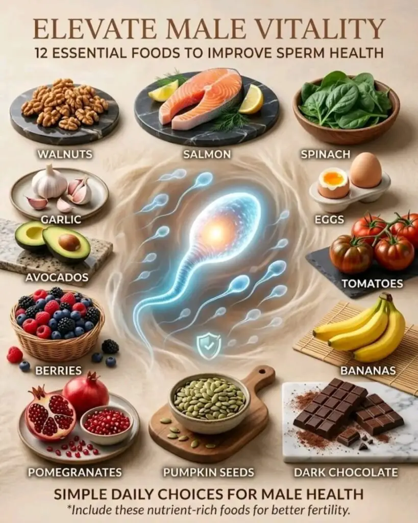 Foods That Support Sperm Health and Male Fertility