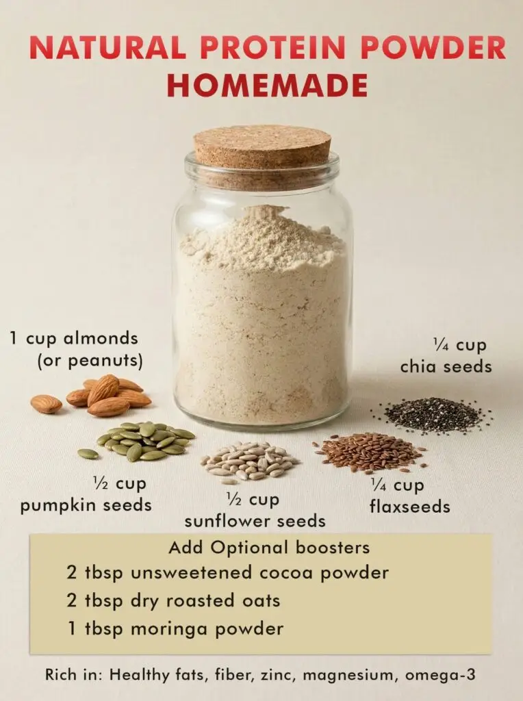 Natural Homemade Protein Powder No Chemicals No Additives