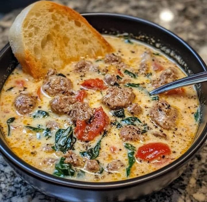 Creamy-Parmesan-Italian-Sausage-Soup