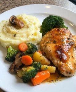 Classic Comfort Plate 2 Baked-Chicken-Dinner