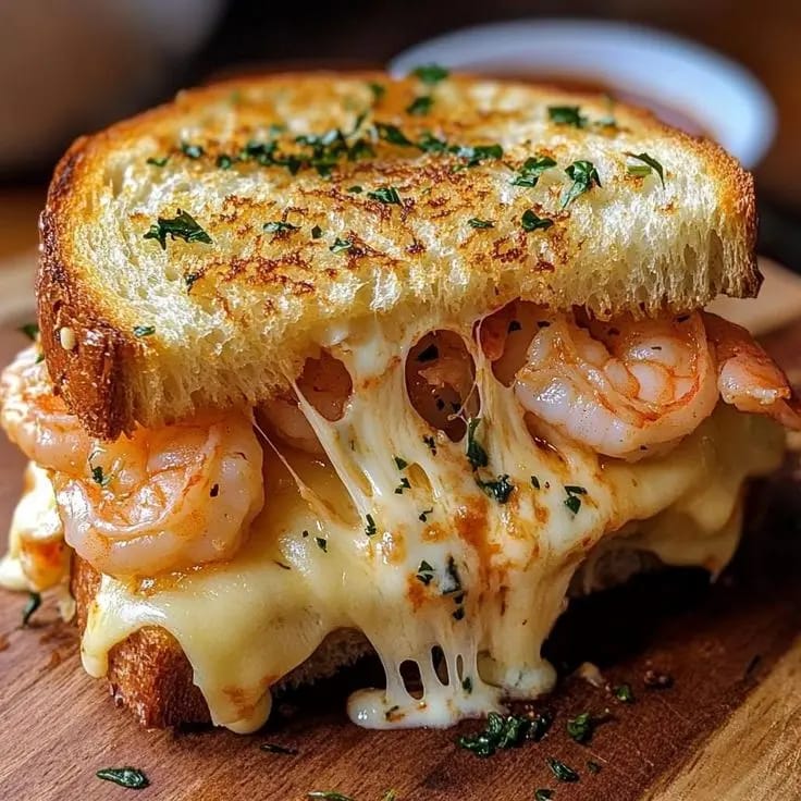 Cheesy-Garlic-Bread-Shrimp-Grilled-Cheese