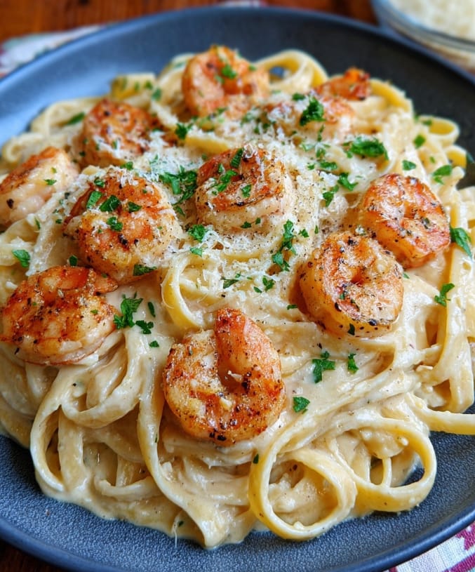 Creamy-Garlic-Shrimp-Pasta