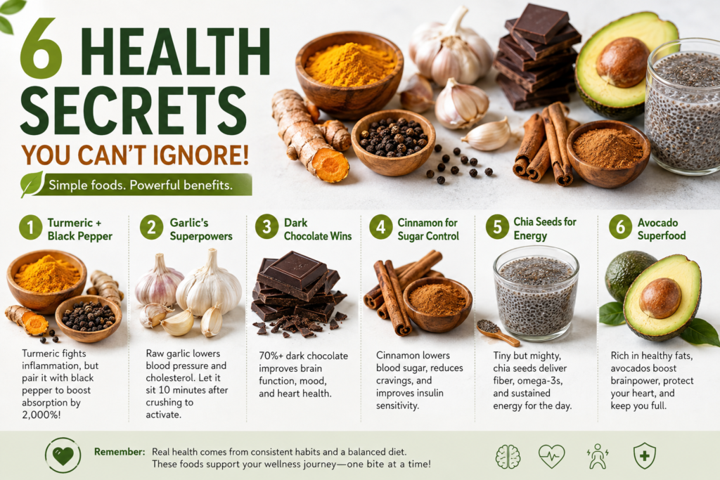 6 Foods for Better Health 1 6 Foods for Better Health