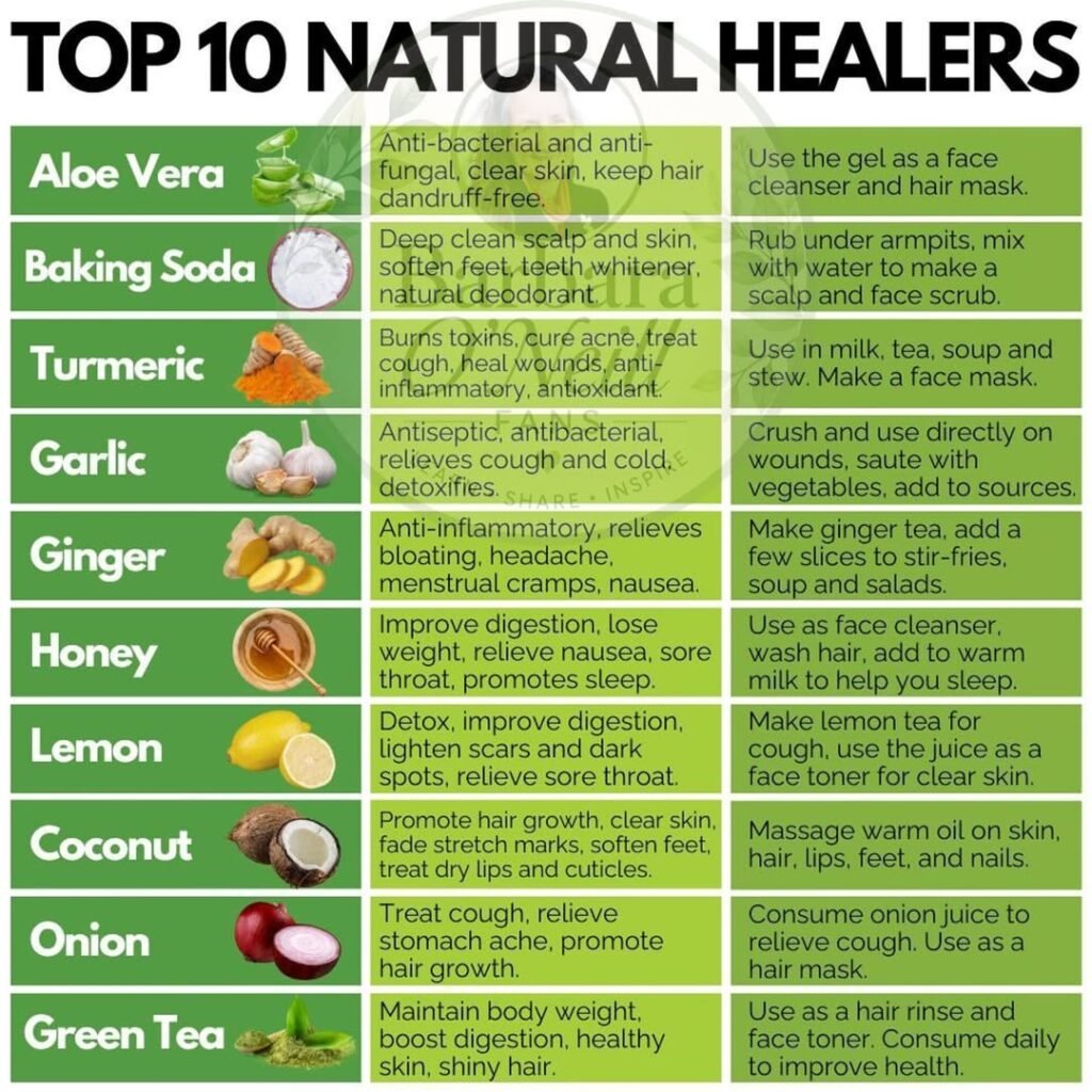 Top 10 Natural Healers