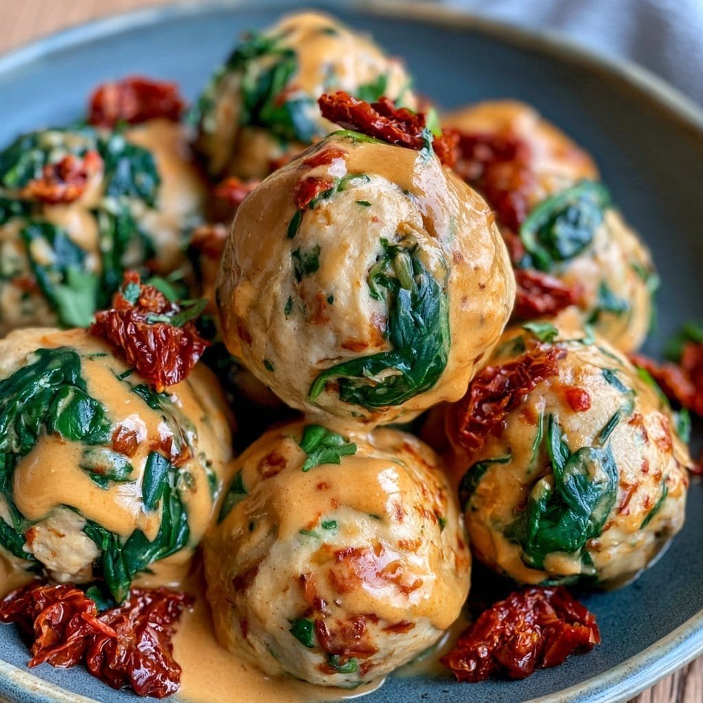 Creamy-Tuscan-Chicken-Meatballs