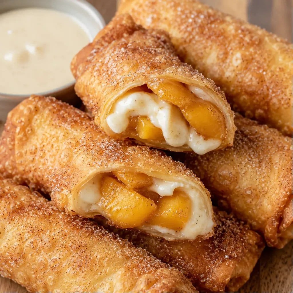Peach Cheesecake Rolls 15 Peach-Cheesecake-Egg-Rolls