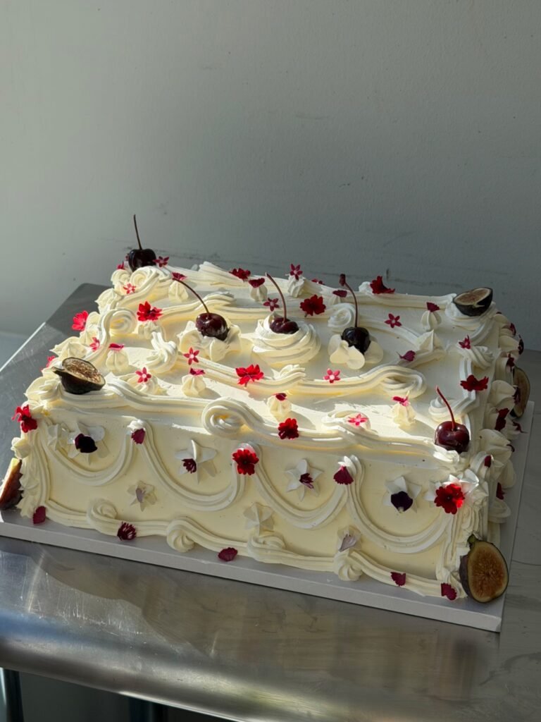 citrus-olive-oil-cake-vanilla-whip-cherry-jam-salty-vanilla-buttercream